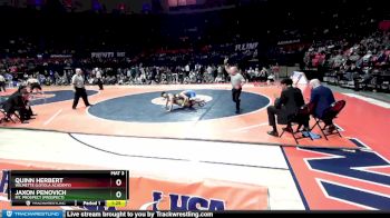 3A 190 lbs 1st Place Match - Jaxon Penovich, Mt. Prospect (Prospect) vs Quinn Herbert, Wilmette (Loyola Academy)