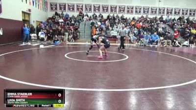 100 lbs Semifinal - Livia Smith, South Tama County vs Emma Staebler, Clear Creek-Amana