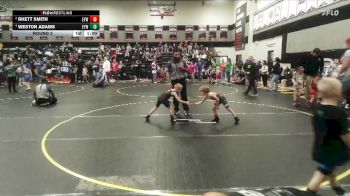 50 lbs Round 2 - Rhett Smith, Eastside Youth Wrestling vs Weston Adams, LWC: Raiders