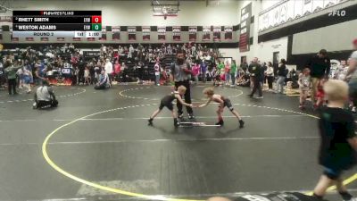 50 lbs Round 2 - Rhett Smith, Eastside Youth Wrestling vs Weston Adams, LWC: Raiders