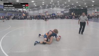 132 lbs Champ. Rd Of 128 - Jonah Aadland, Heartland Wrestling Academy vs Luke Mendez, North Desoto Wrestling Academy
