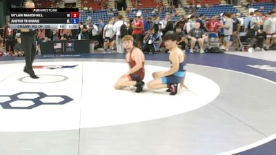 126 lbs Champ. Rd Of 128 - Dylan Marshall, Indiana vs Justin Thomas, Alabama