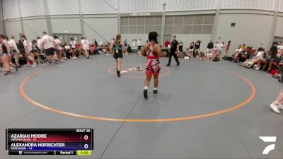164 lbs 4th Wrestleback (16 Team) - Azariah Moore, Virginia Blue vs Alexandra Hofrichter, Wisconsin