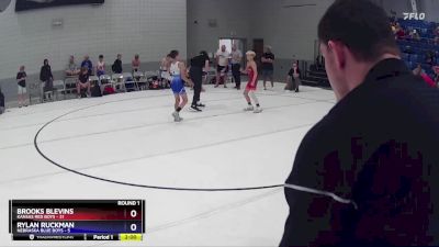 78 lbs Round 1 (6 Team) - Rylan Ruckman, Nebraska Blue Boys vs Brooks Blevins, Kansas Red Boys