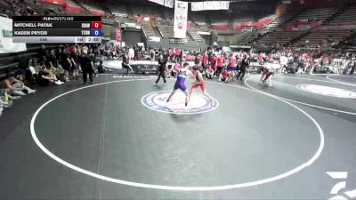 150 lbs Mitchell Patak, SAWA - Sacramento Area Wrestling Association vs Kaden Pryor, TCWA - Tri-Counties Wrestling Association