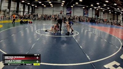 88 lbs Rd# 9- 2:15pm Saturday Final Pool - Charlie Flanery, Lions Wrestling Academy vs Greyson McDonald, Dynasty RED