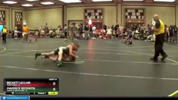 100 lbs Round 3 (6 Team) - Maverick Beckwith, Gorilla Grapplers vs Beckett Leclair, Team Alien