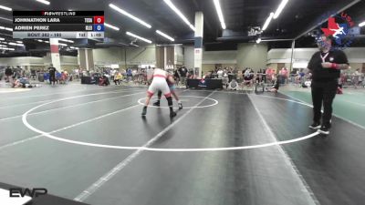 190 lbs Round Of 16 - Johnnathon Lara, Texas vs Adrien Perez, Klein Oak High School Wrestling