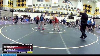 160 lbs Quarterfinal - Andrew Shaffer, Elite Athletic Club vs Zach White Jr., River City Wrestling Club