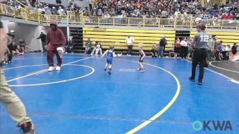 37 lbs Semifinal - Colt Manuel, Blackwell Wrestling Club vs Lane Gregory, Harrah