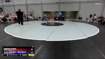 106 lbs Placement Matches (8 Team) - Griffin Magee, North Dakota vs Elias Briones - YELLOW MED, California Red