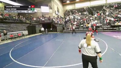 6A 140 lbs Quarterfinal - Dylynn Wayman, Mountain Ridge vs Julia Tipton, Copper Hills