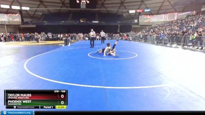 106 lbs Cons. Round 3 - Taylor Mauss, Spokane Wrestling vs Phoenix West, Washington