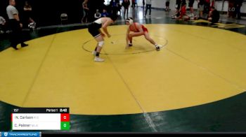 157 lbs Champ. Round 2 - Nick Carlson, Pratt Community College vs Canyon Palmer, Northeastern Junior College