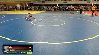 70 lbs Champ. Round 1 - Mason Olsen, GMLOS vs Ace Pavel, Eagan