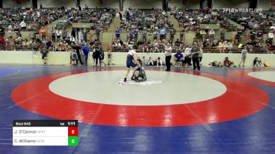 115 lbs Consi Of 8 #1 - Jake O'Connor, Whitefield Academy vs Cleyton Williams, Georgia