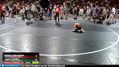 70-71 lbs Round 2 - Aiden Cantrell, Canon City Wrestling Club vs Rowen Christensen, Summit Wrestling Academy