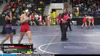 135 lbs Cons. Round 2 - Elizabeth Rubio, Sioux City North vs Haley Glade, Earlham
