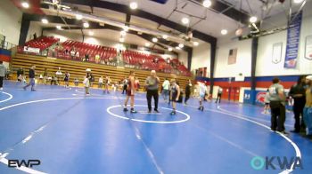 100 lbs Consolation - Sam Satterfield, Tulsa Blue T Panthers vs Cannon Hughes, Owasso Takedown Club