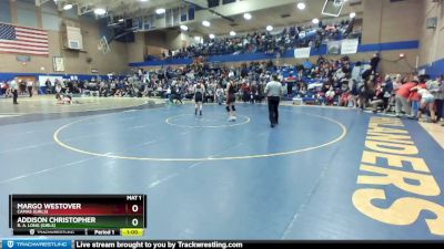 140lbs Cons. Round 2 - Margo Westover, Camas (Girls) vs Addison Christopher, R. A. Long (Girls)
