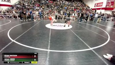 215 lbs Semifinal - Ryan Watson, Riverton vs Noah Sides, Natrona County