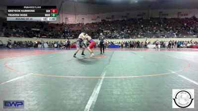 200 lbs Round Of 32 - Greyson Hammons, Saint's Wrestling Club vs Trusten Ross, Woodward Junior High