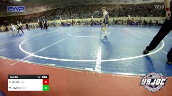 100 lbs Quarterfinal - Bam Hunter, Elgin Wrestling vs Mason Myles, Panhandle RTC