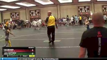 46 lbs Round 3 (6 Team) - Cai Becker, ACES Wrestling vs Levi Matthew, Revival Yellow