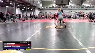 170 lbs Round 1 - Sadie Gropper, Missouri vs Madisynn Crawford, Missouri