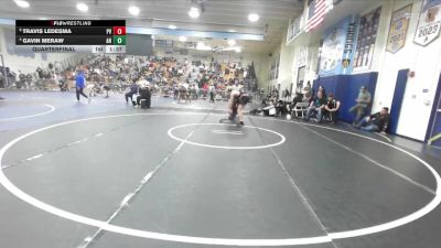 157 lbs Quarterfinal - Travis Ledesma, Paloma Valley vs Gavin Meraw, Aliso Niguel
