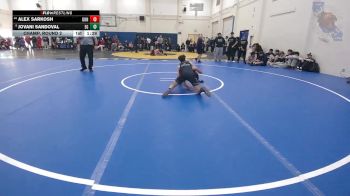 130 lbs Champ. Round 2 - Alex Sarkosh, Gunn vs Jovani Sandoval, Elk Grove