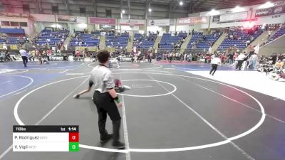 110 lbs Round Of 16 - Pablito Rodriguez, Ortega Middle School vs Vincent Vigil, Westy Futures Wolfpack