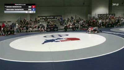 86 lbs Cons. Round 4 - Devan Hendricks, Knights RTC vs Brayden Thompson, Cowboy RTC/ Titan Mercury Wrestling Club (TMWC)