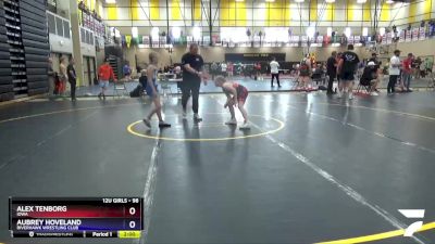 98 lbs Round 2 - Alex Tenborg, Iowa vs Aubrey Hoveland, Riverhawk Wrestling Club