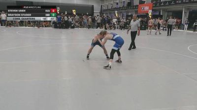 126 lbs Cons. Rd Of 16 - Steven Uden, Patton Trained vs Braydon Studer, Beast Mode Wrestling