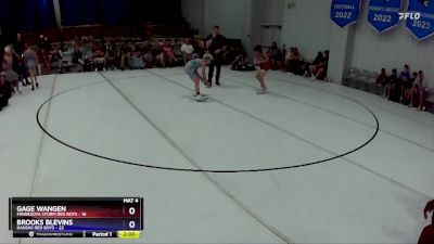 78 lbs Round 1 (4 Team) - Gage Wangen, Minnesota Storm Red Boys vs Brooks Blevins, Kansas Red Boys