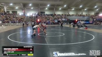 A 157 lbs Quarterfinal - Brayden Crouch, White House Heritage vs Ian Von Loh, Hixson