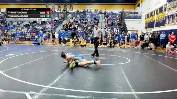 112 lbs Quarterfinal - Trinity Moore, Connellsville vs Tapanga Bornt, North Allegheny