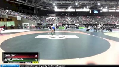 106 lbs Champ. Round 1 - Ahmad Banishamsa, Lake Stevens vs Taven Deck, Crook County