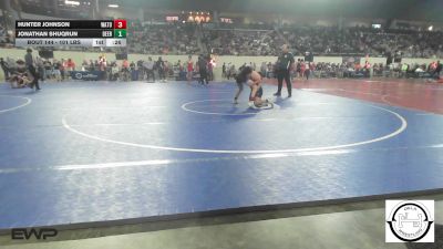 101 lbs Consi Of 32 #1 - Hunter Johnson, Watonga Youth Wrestling vs Jonathan Shuqrun, Deer Creek Wrestling