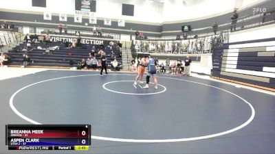 235 lbs Round 2 (4 Team) - Breanna Meek, Oregon vs Aspen Clark, Utah 2