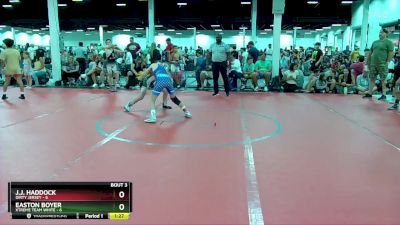 84 lbs Round 2 (4 Team) - Easton Boyer, Xtreme Team White vs J.J. Haddock, Dirty Jersey