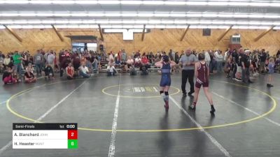 105 lbs Semifinal - Alana Blanchard, Johnson City vs Hadley Heaster, Montgomery