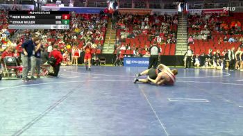 3A-215 lbs Cons. Round 2 - Ethan Miller, Urbandale vs Nick Milburn, Newton