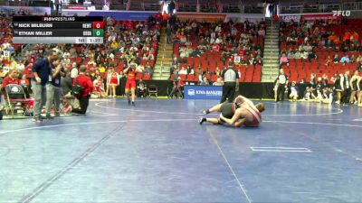 3A-215 lbs Cons. Round 2 - Ethan Miller, Urbandale vs Nick Milburn, Newton