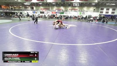 125 lbs Quarterfinal - Kolten Powers, Montana State-Northern vs Conner Hueck, St. Thomas University