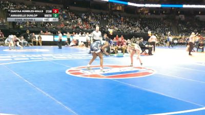 110 Class 1 lbs Cons. Round 2 - Zakiyaa Humbles-Walls, STEAM Academy vs Annabelle Dunlop, Winnetonka