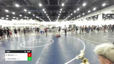 54 lbs Quarterfinal - Azerijah Bonney, Pomona Elite vs Lucas Hernandez, Tucson Pride WC