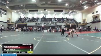 113 lbs Champ. Round 1 - Justus Thrasher, Center Grove Wrestling Club vs Talon Jessup, Columbus East Wrestling Club