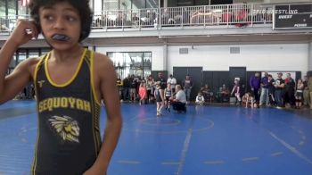 91 lbs Consi Of 8 #1 - Beau Dixon, Cambridge Bears Youth Wrestling vs Elijah Lowery, Sequoyah Youth Wrestling